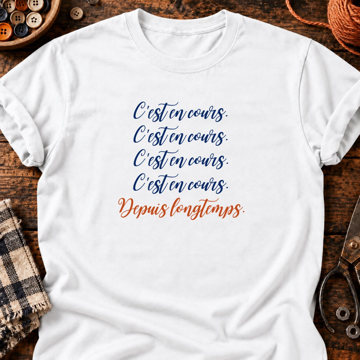 C'est en cours — T-shirt blanc