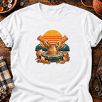 T-shirt Modelage d'argile sur tour de potier, coloris blanc