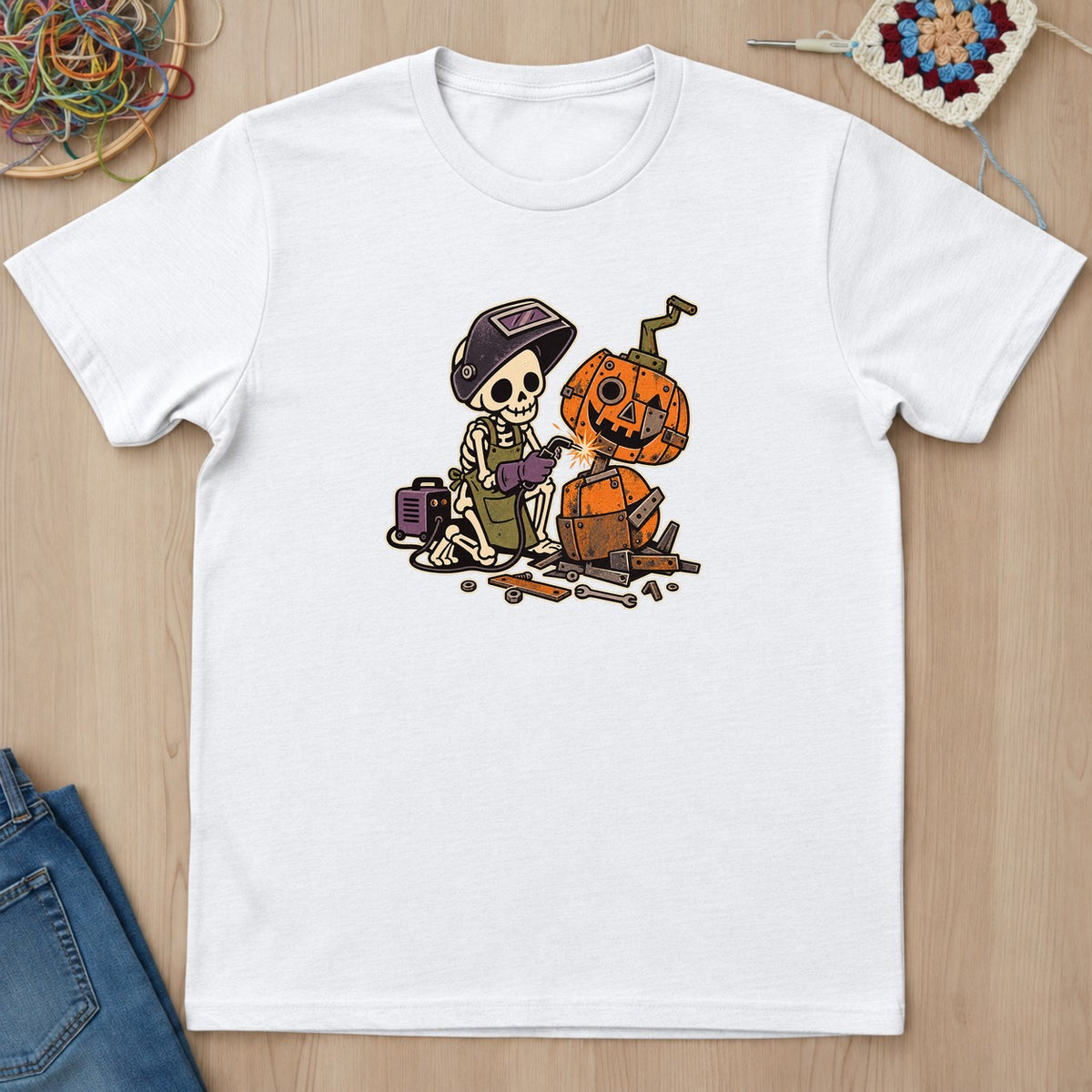 T-shirt mockup — White