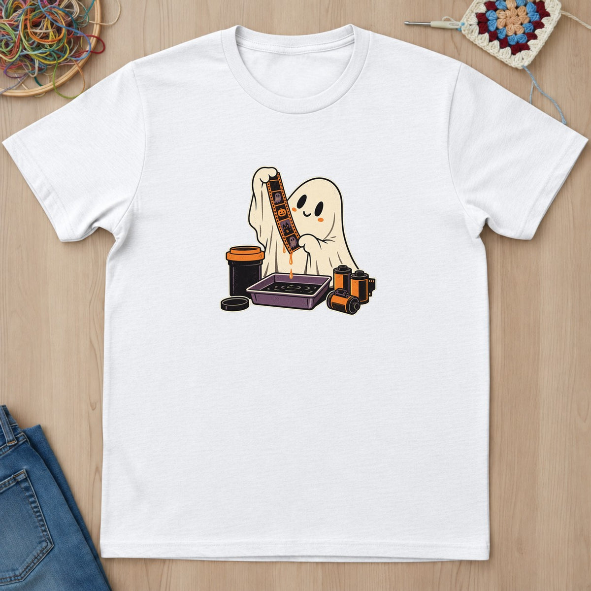 T-shirt mockup — White