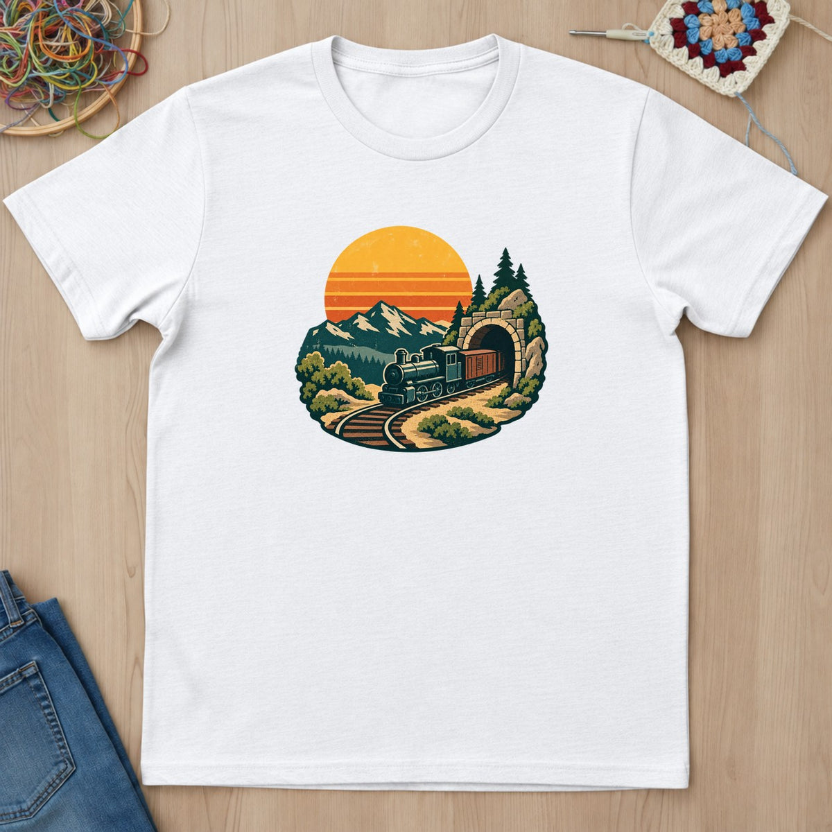 T-shirt mockup — White