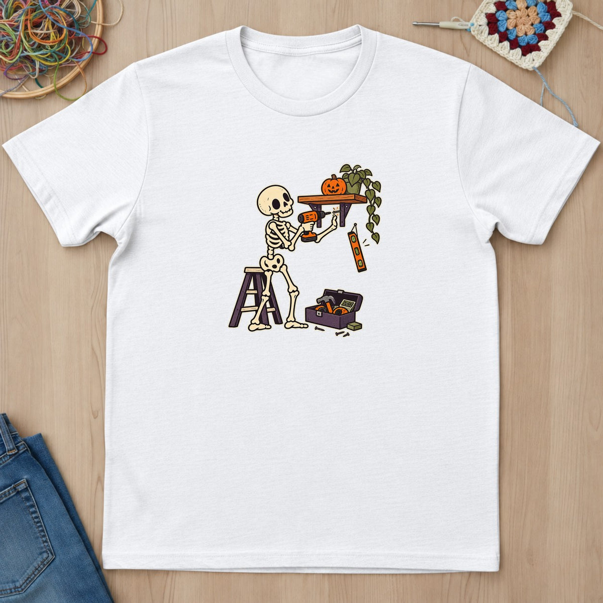 T-shirt mockup — White