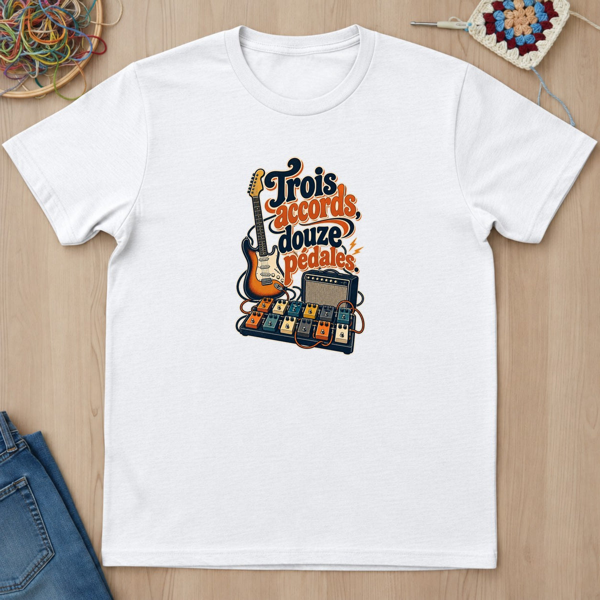 T-shirt mockup — White