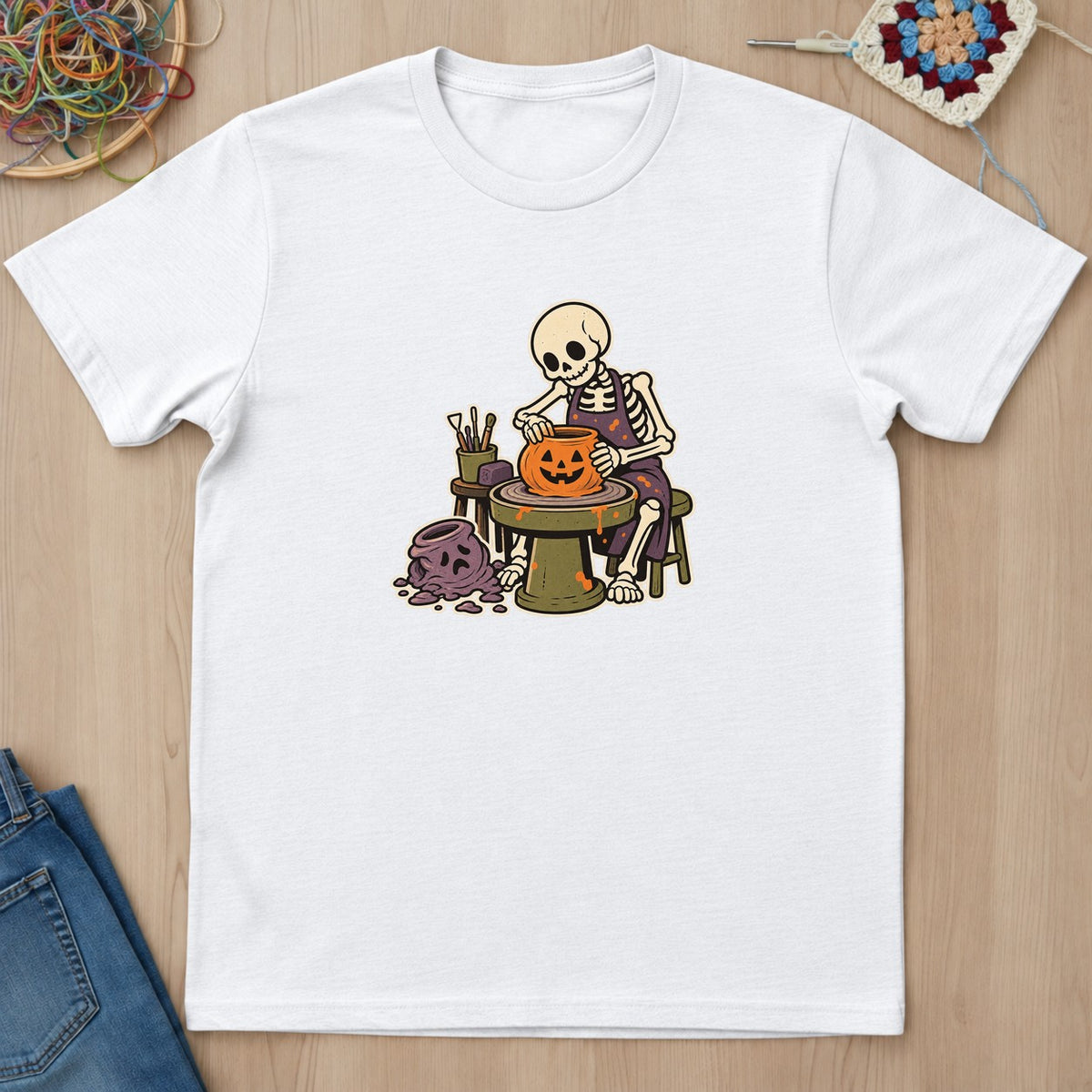 T-shirt mockup — White