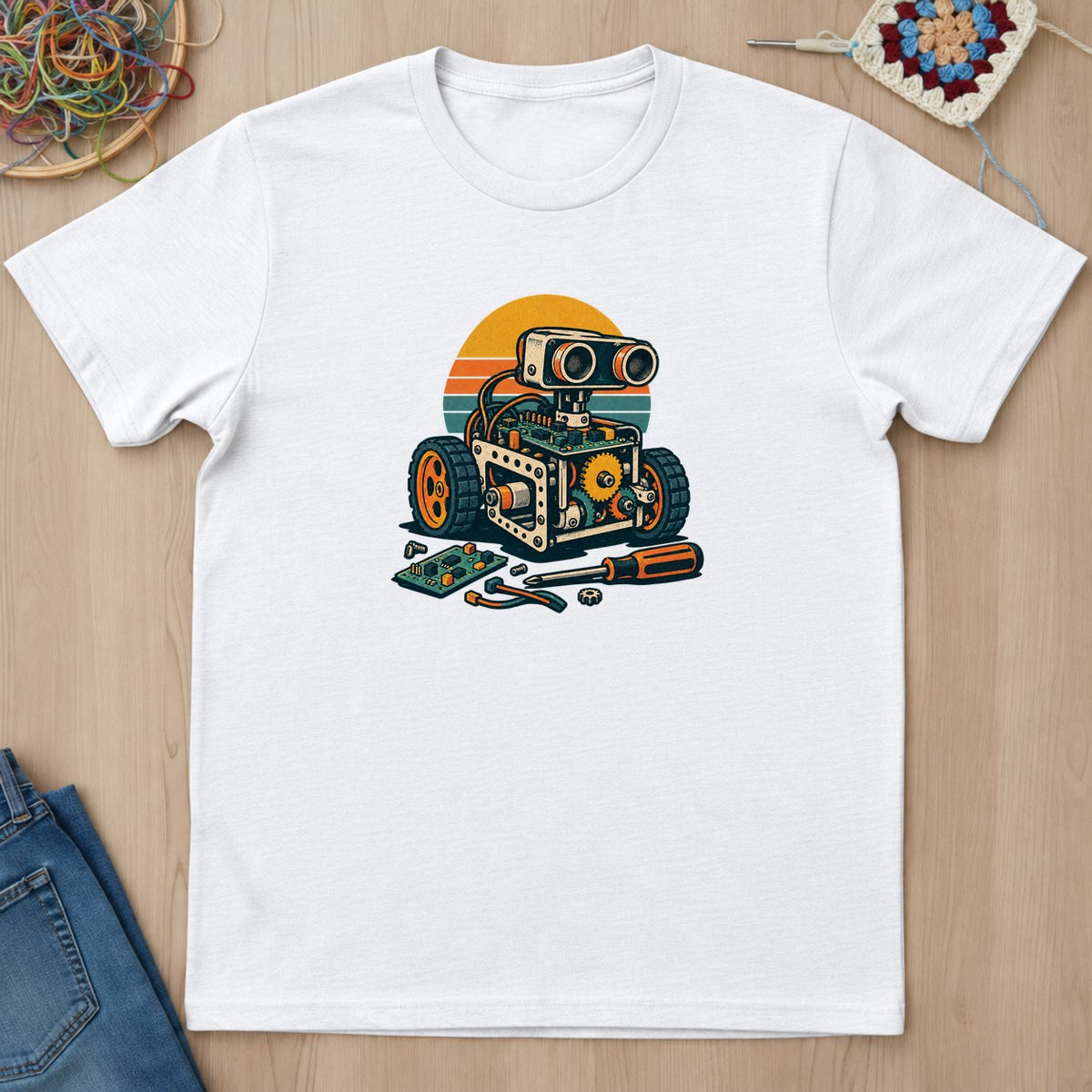 T-shirt mockup — White