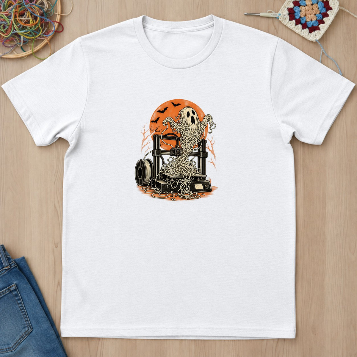 T-shirt mockup — White
