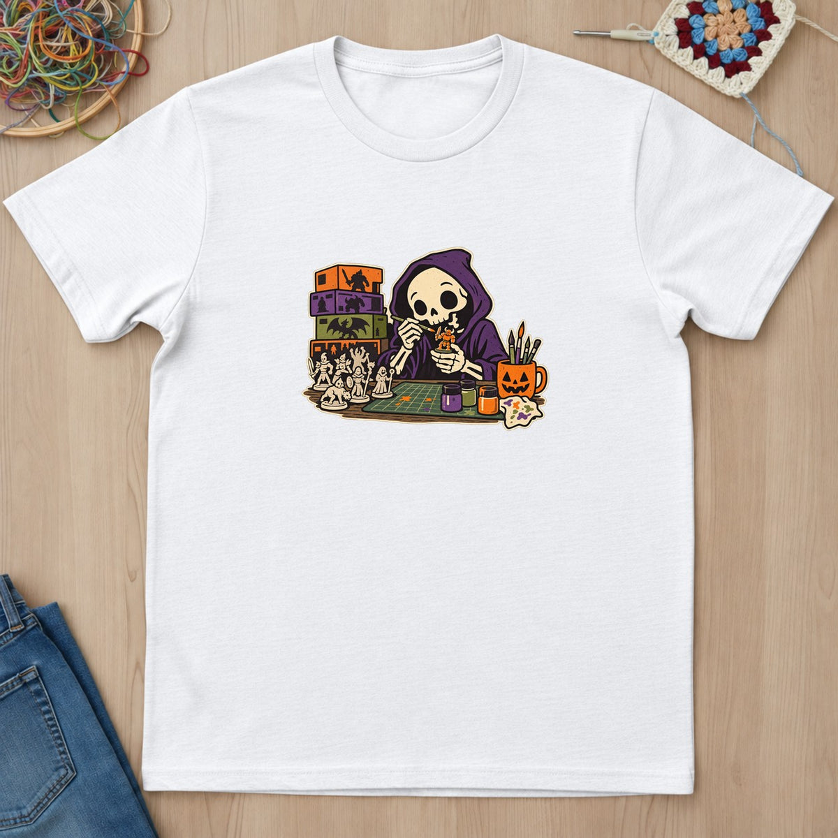 T-shirt mockup — White