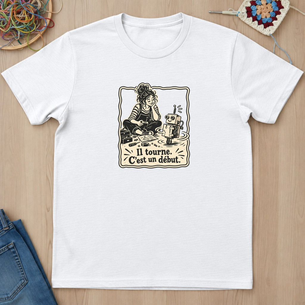 T-shirt mockup — White