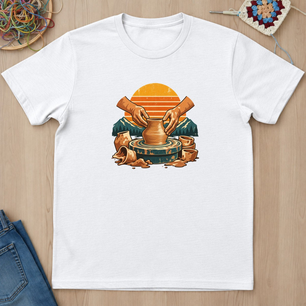 T-shirt mockup — White