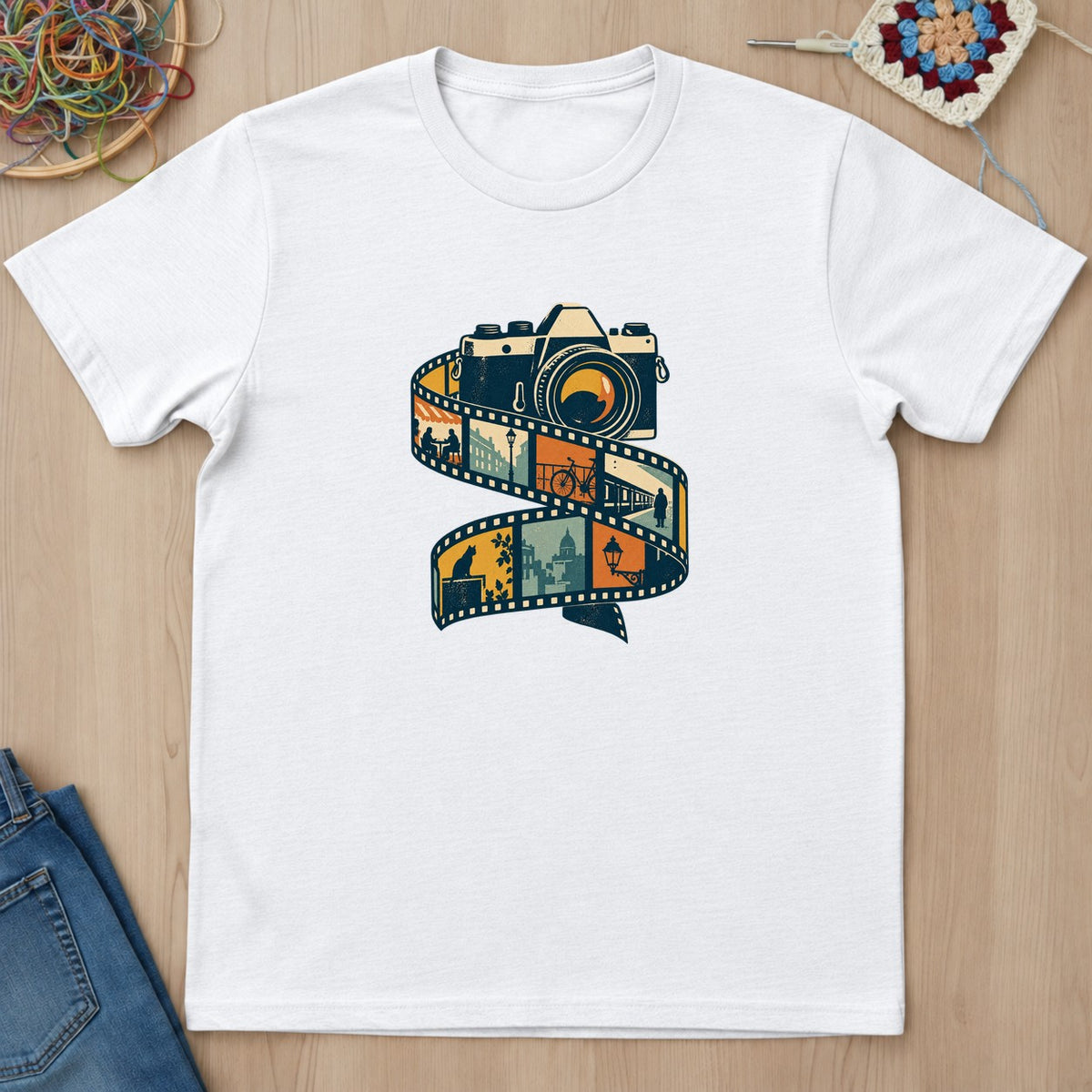 T-shirt mockup — White