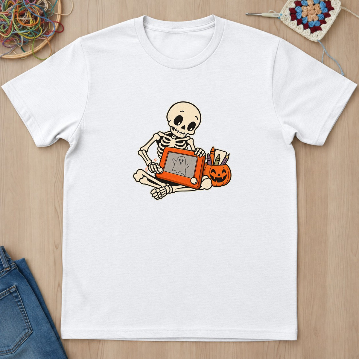T-shirt mockup — White