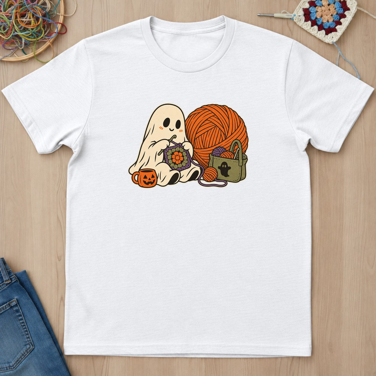 T-shirt mockup — White