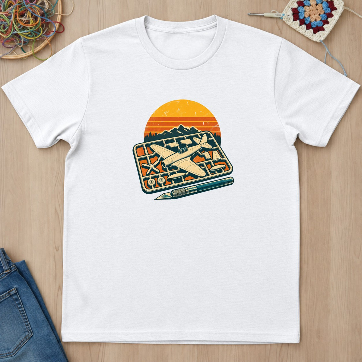 T-shirt mockup — White