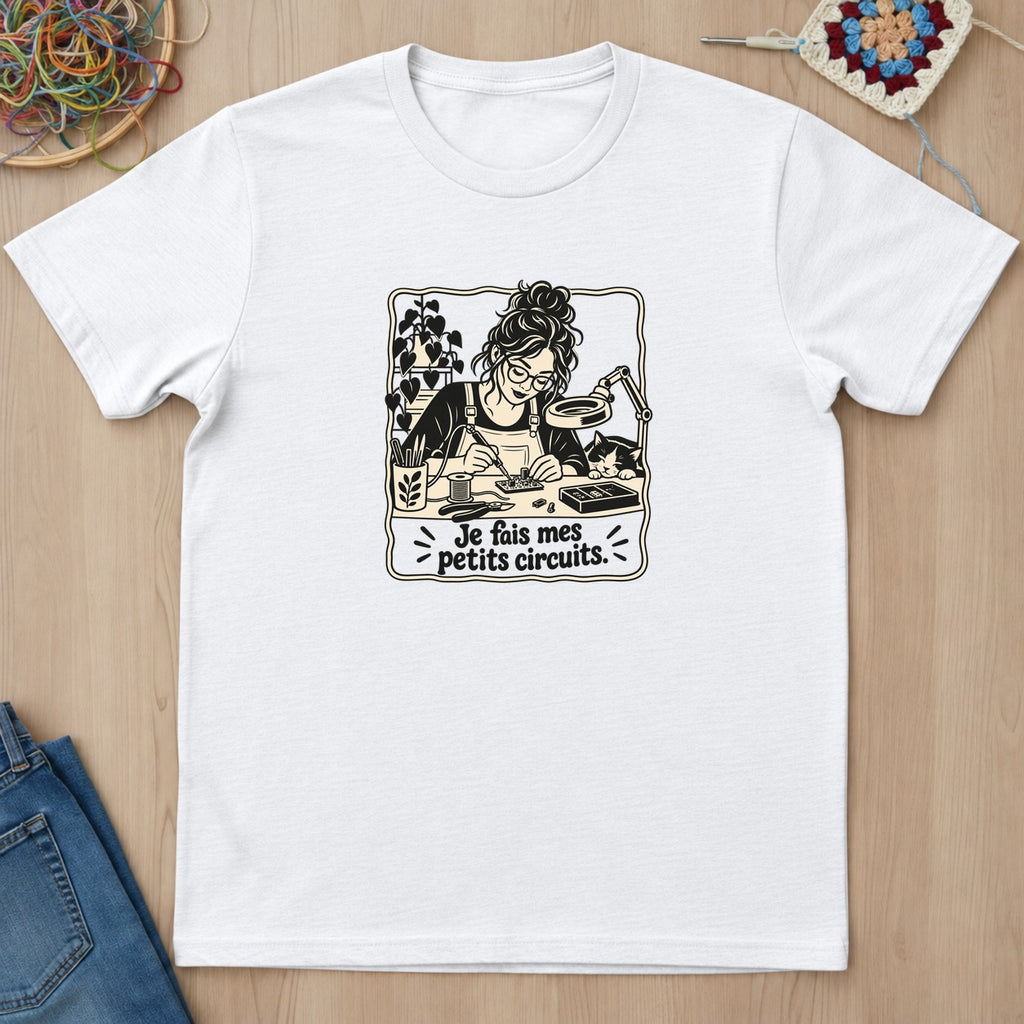 T-shirt mockup — White