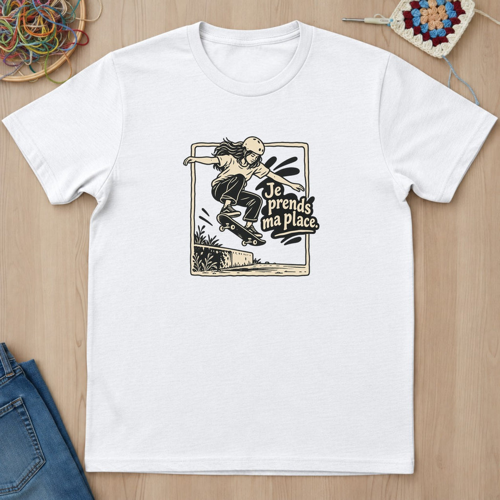 T-shirt mockup — White