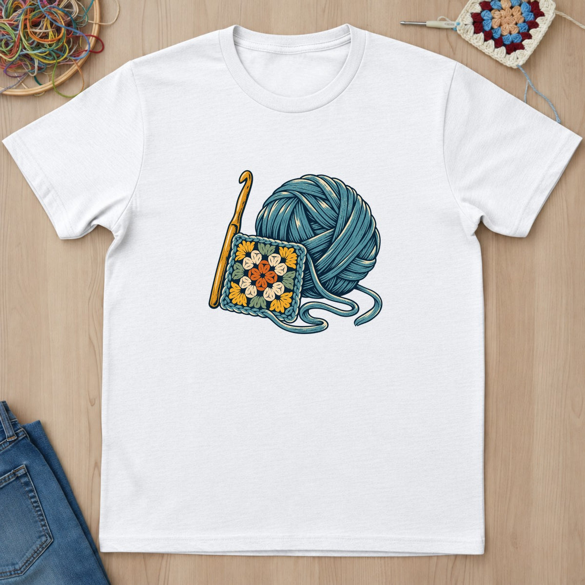 T-shirt mockup — White