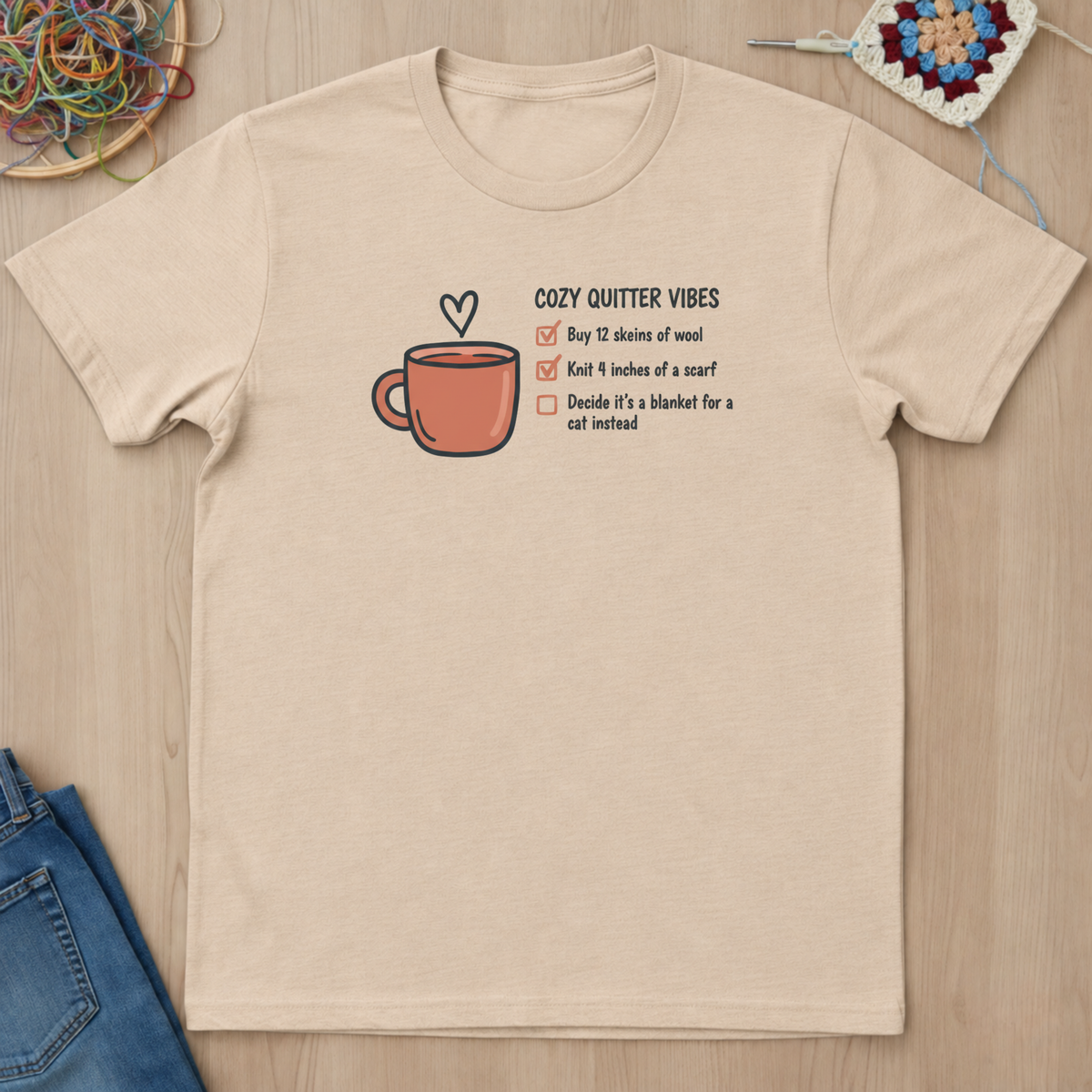 Cozy Quitter Vibes T-Shirt
