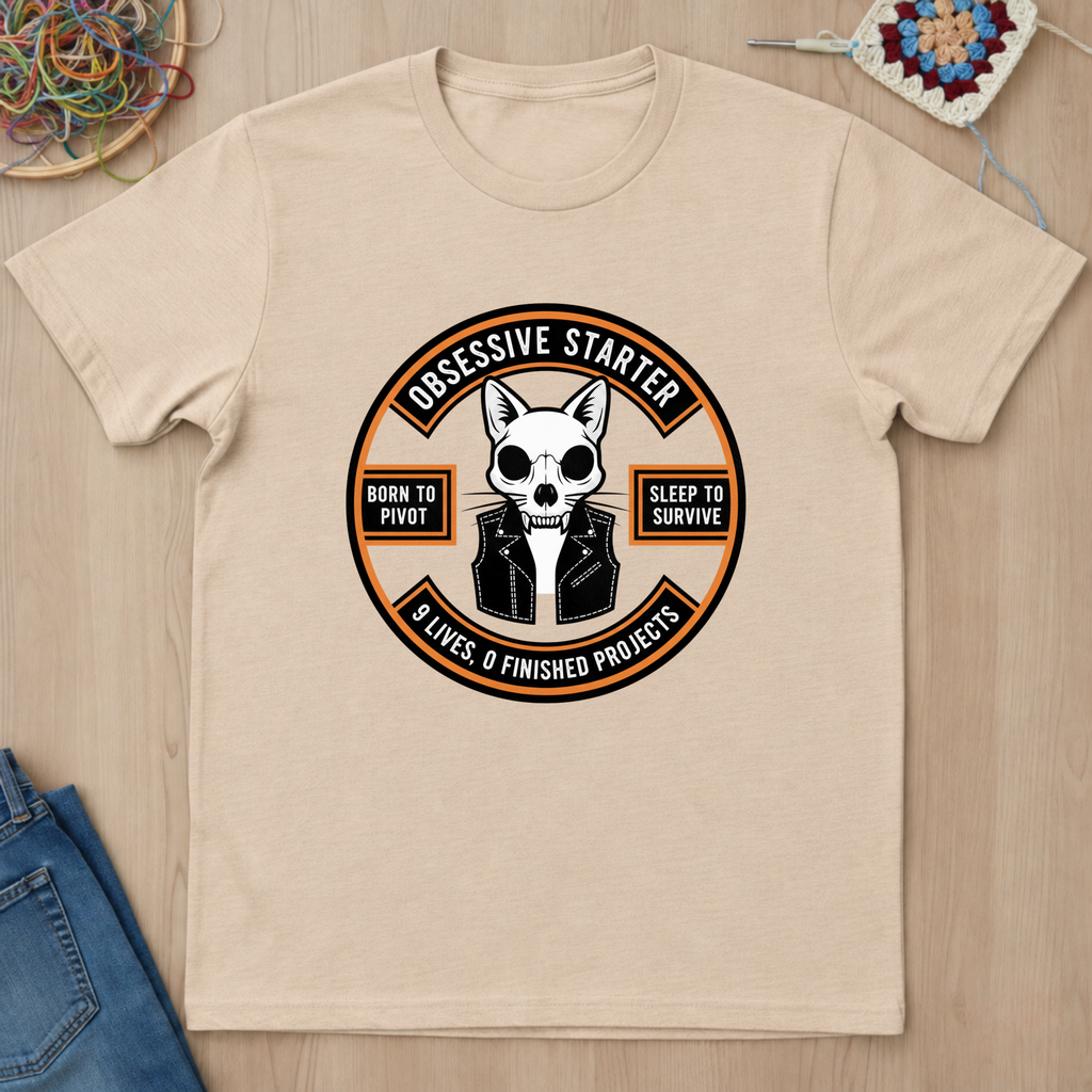 Cat Nine Lives Zero Finished Projects T-Shirt