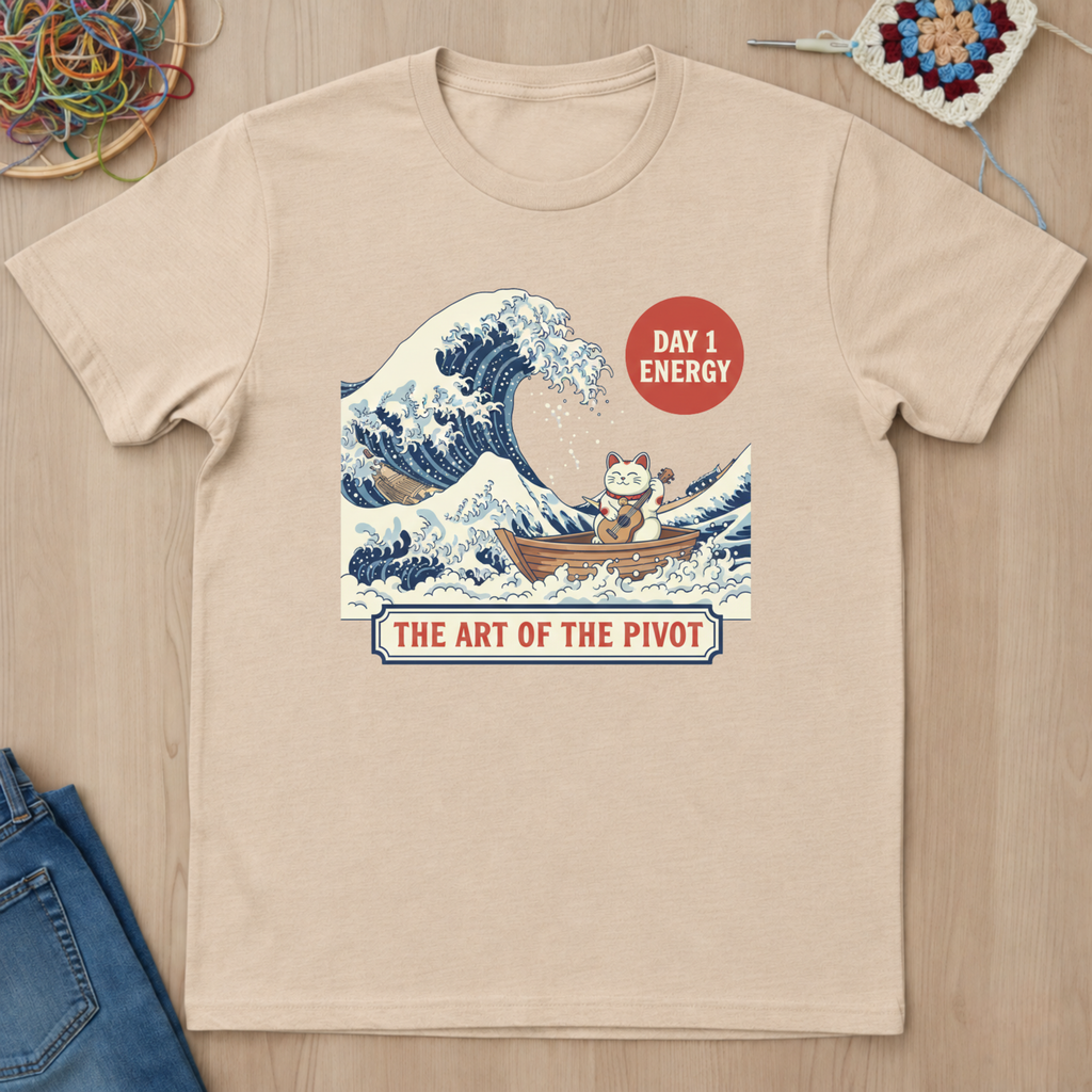 Wave Cat The Art Of Pivot T-Shirt