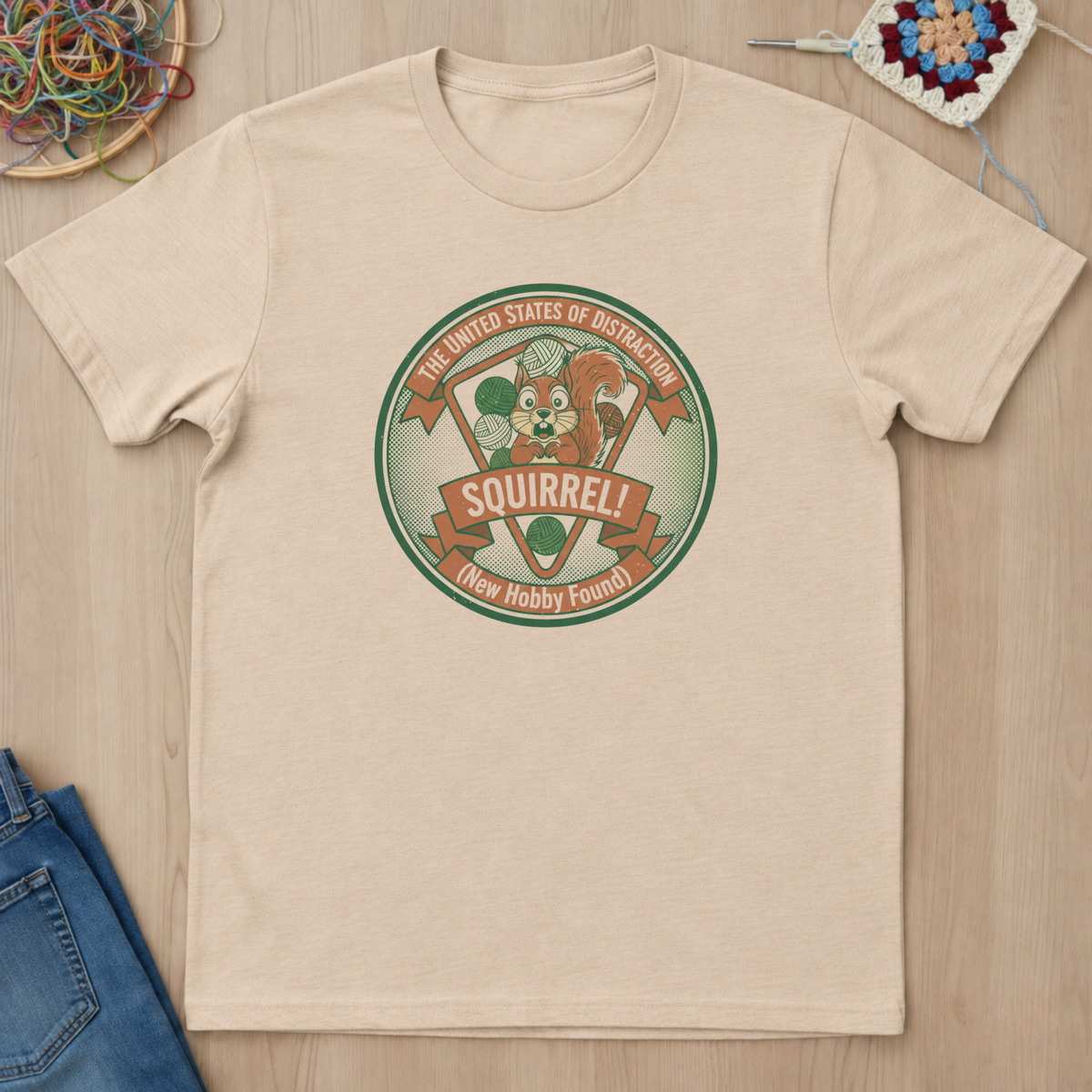 Squirrel The United States Of Distraction T-Shirt