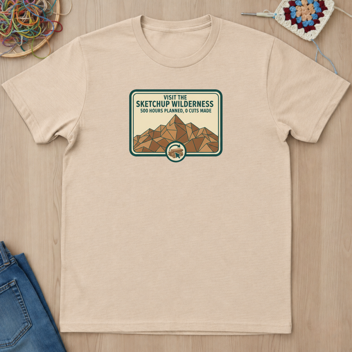 Plaque Visit The Sketchup Wilderness T-Shirt
