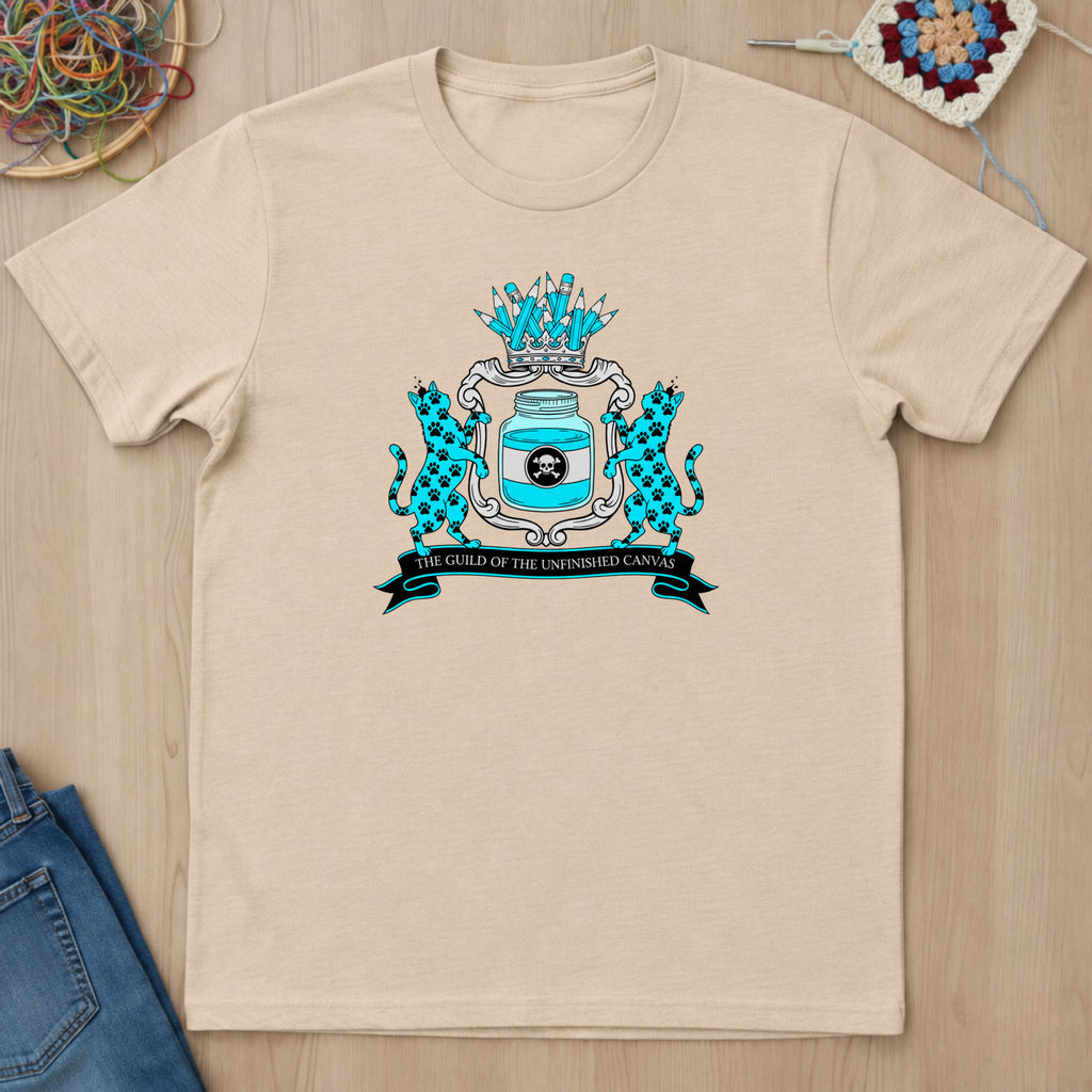 Cats The Guild Of Unfinished Canvas T-Shirt