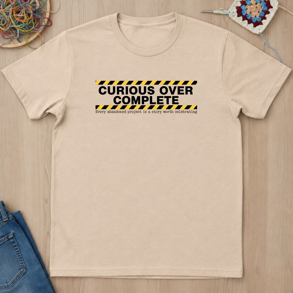 Curious Over Complete T-Shirt