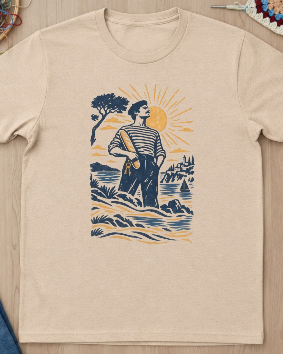 Bien armé linocut T-Shirt — video