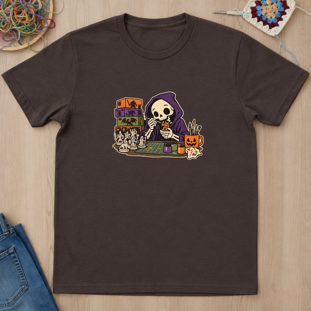 Skeleton Miniature Painter T-Shirt — video