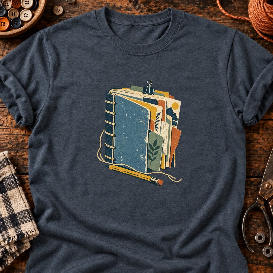 Carnet relié vintage T-Shirt — video