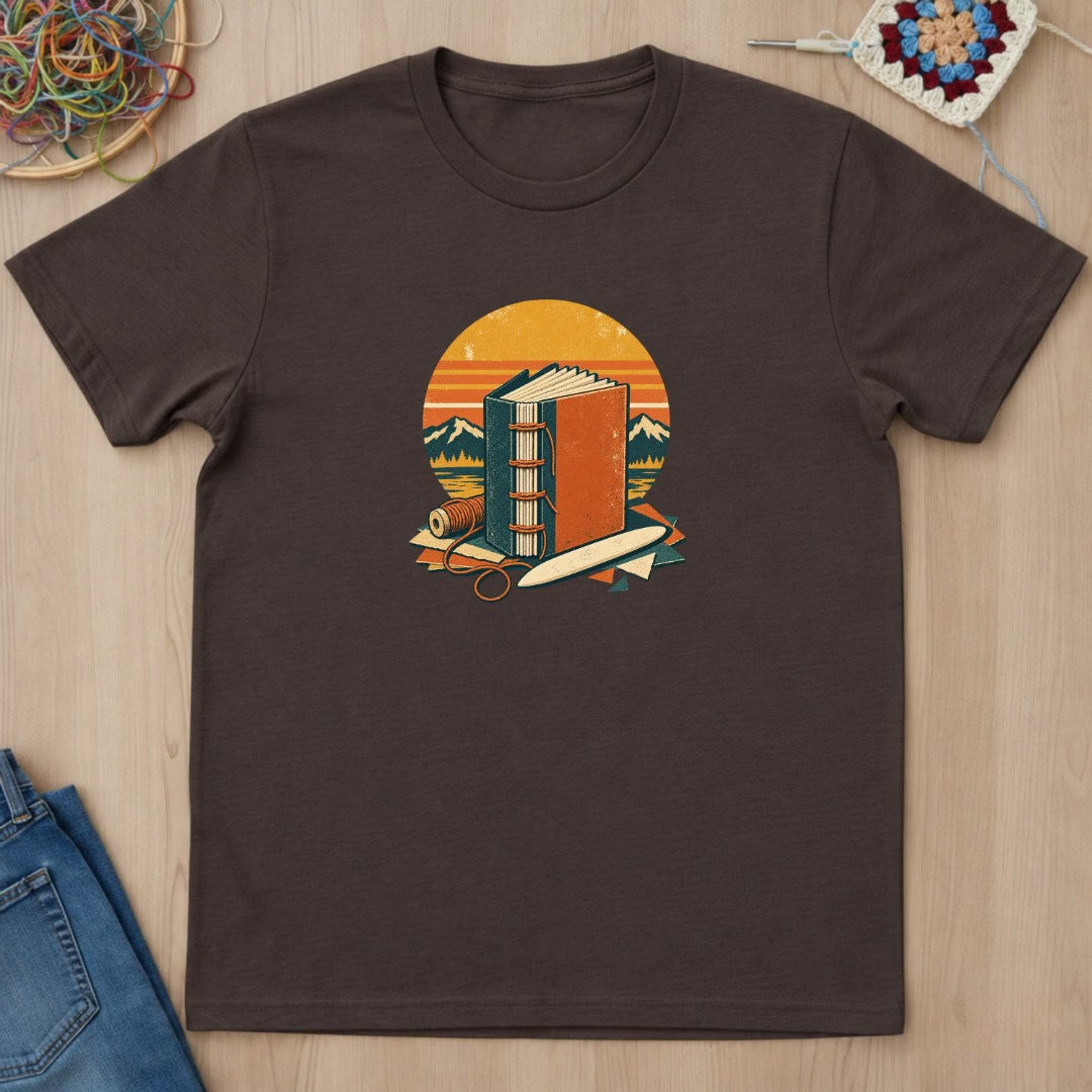 Reliure artisanale et carnet cousu T-Shirt — video