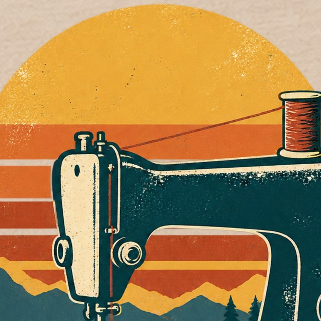 Machine à coudre vintage et couture inachevée T-Shirt — video
