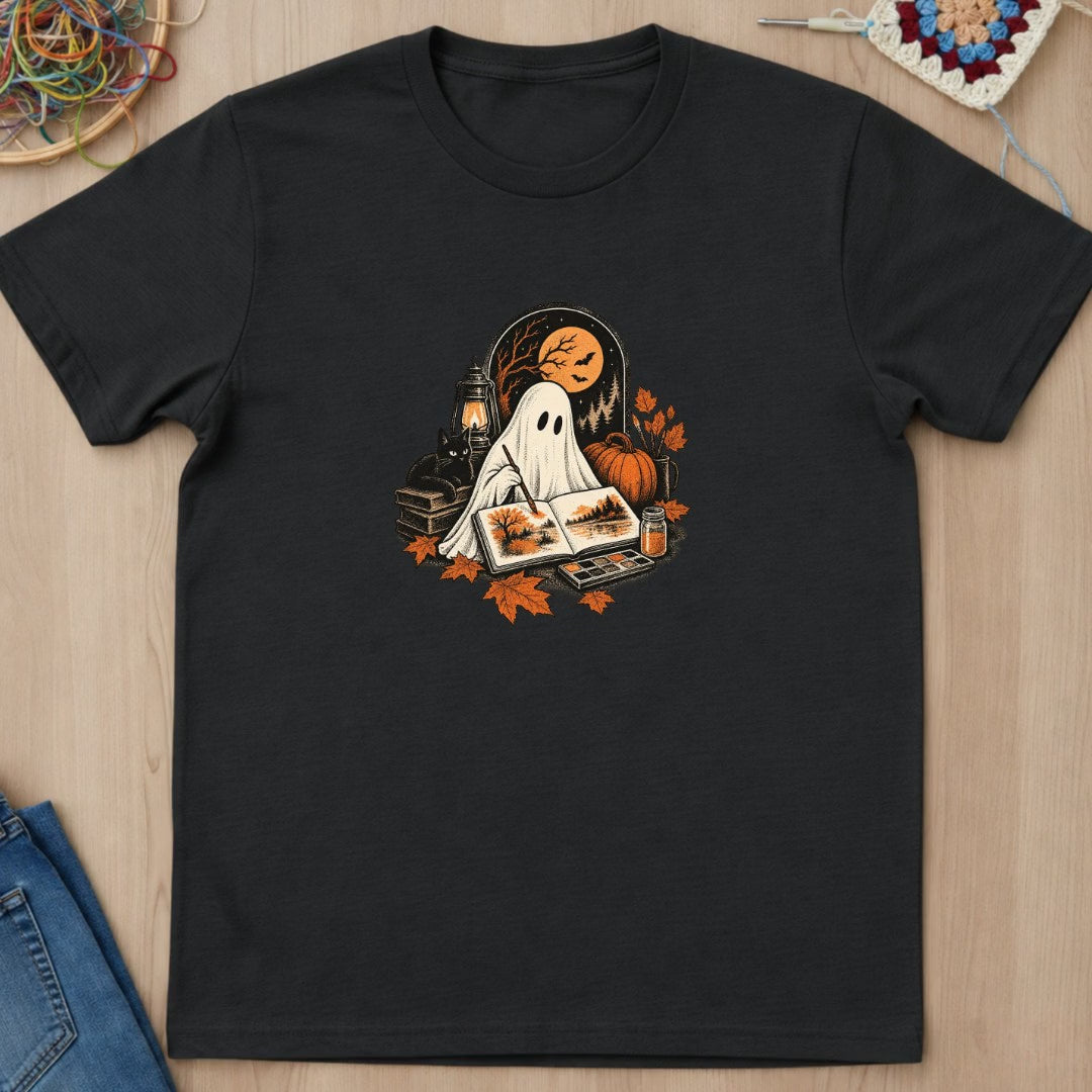 Fantôme aquarelliste d'automne T-Shirt — video