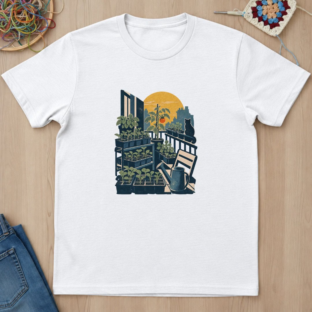 Balcon de semis et tomate rouge T-Shirt — video