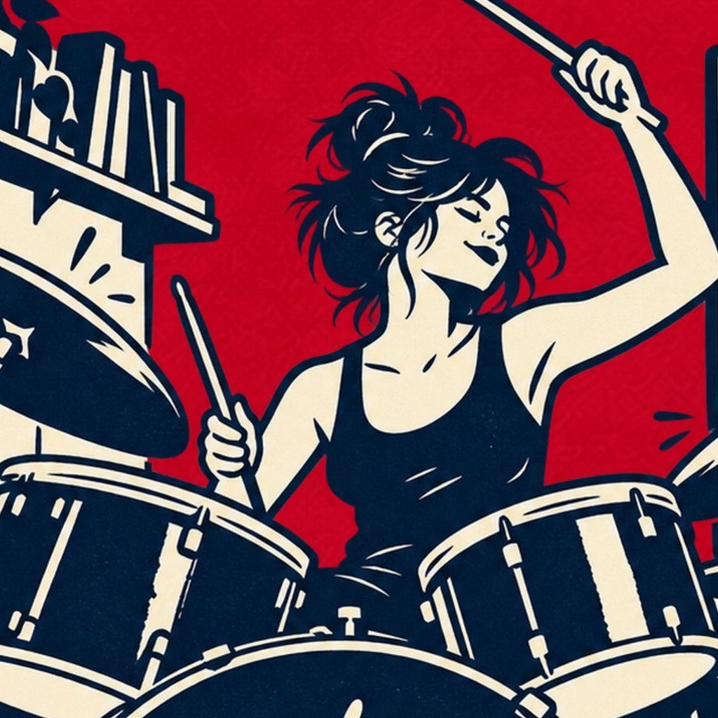 Drummer in a Tiny Room T-Shirt — video