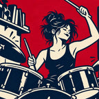 Drummer in a Tiny Room T-Shirt — video