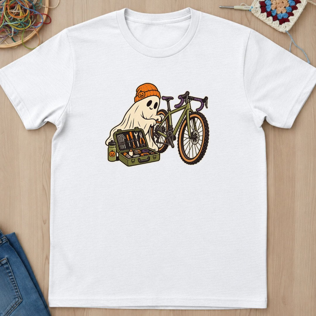 Fantôme cycliste et kit de réparation T-Shirt — video