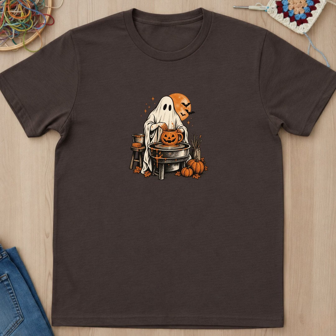 Ghost Pottery Pumpkin Mug T-Shirt — video