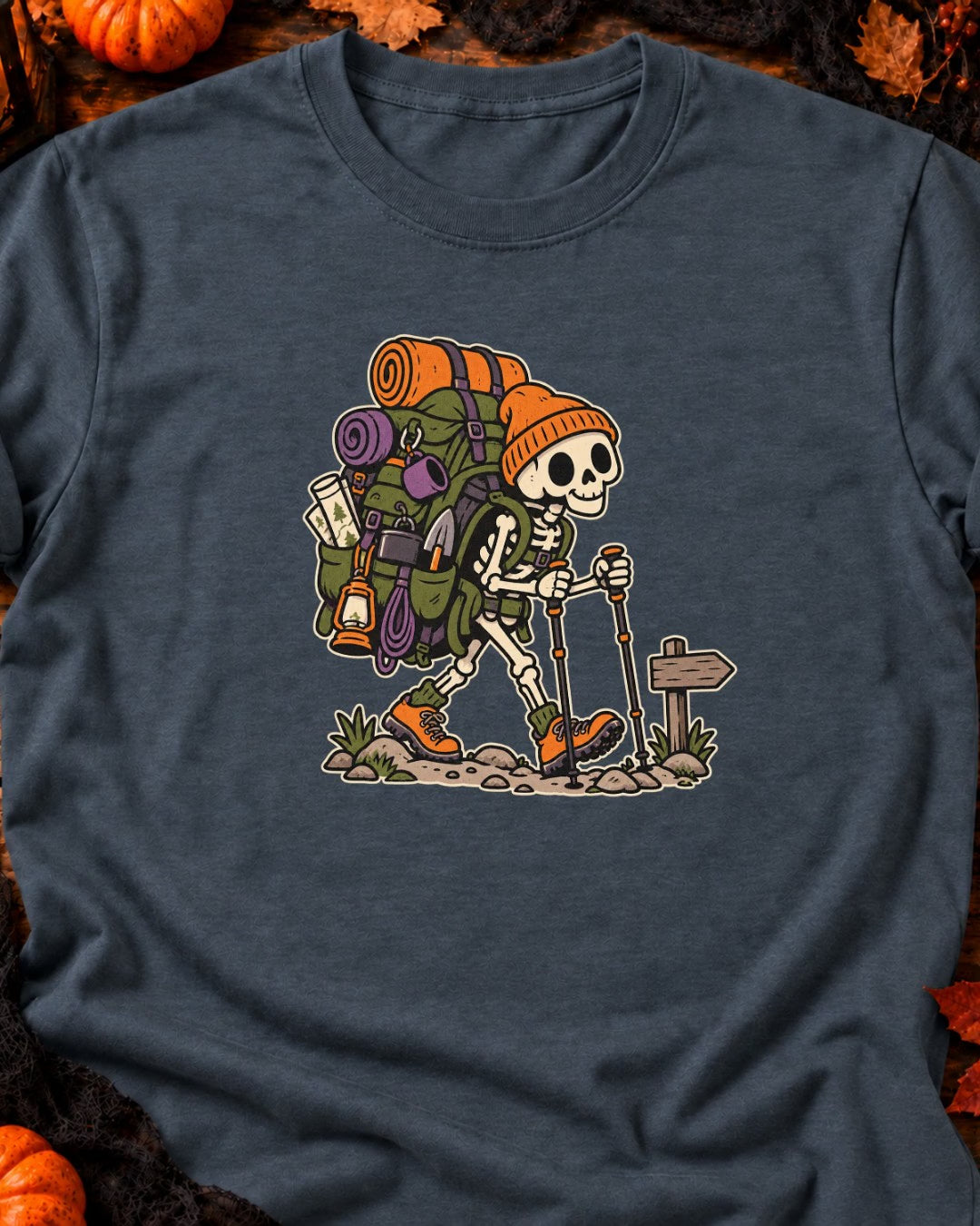 Randonneur squelette chargé T-Shirt — video