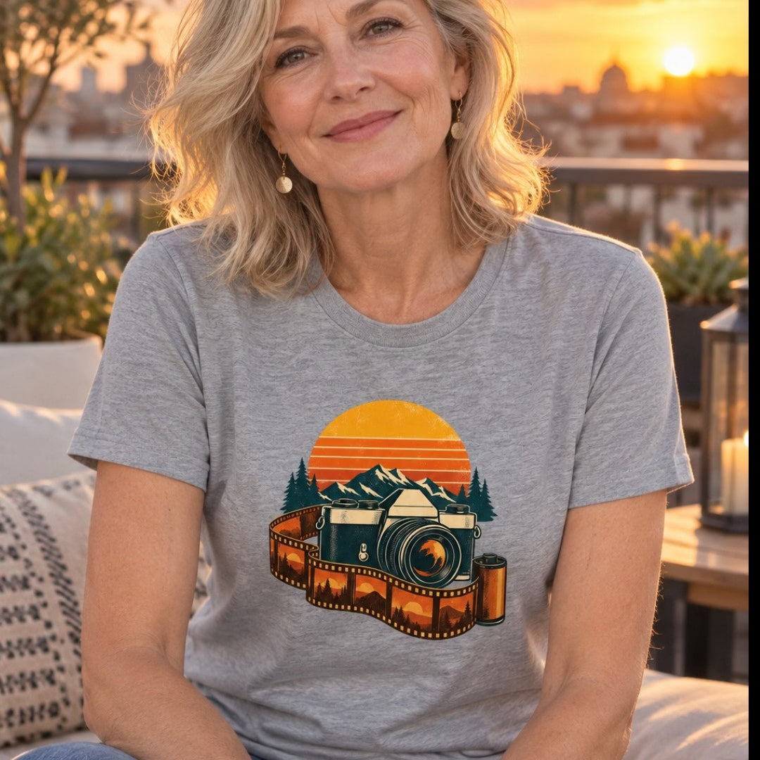 Appareil photo vintage et pellicule T-Shirt — video