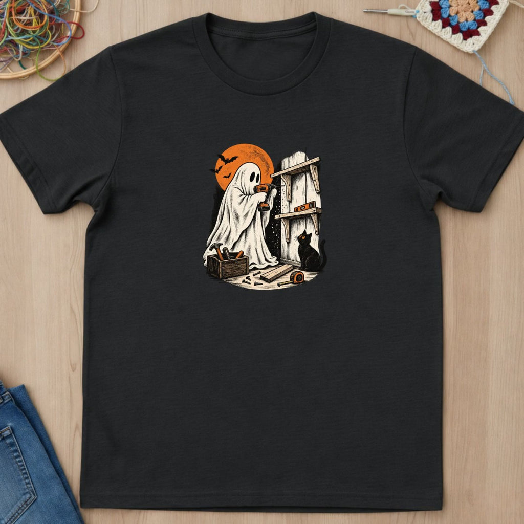 Fantôme bricoleur et étagère inachevée T-Shirt — video