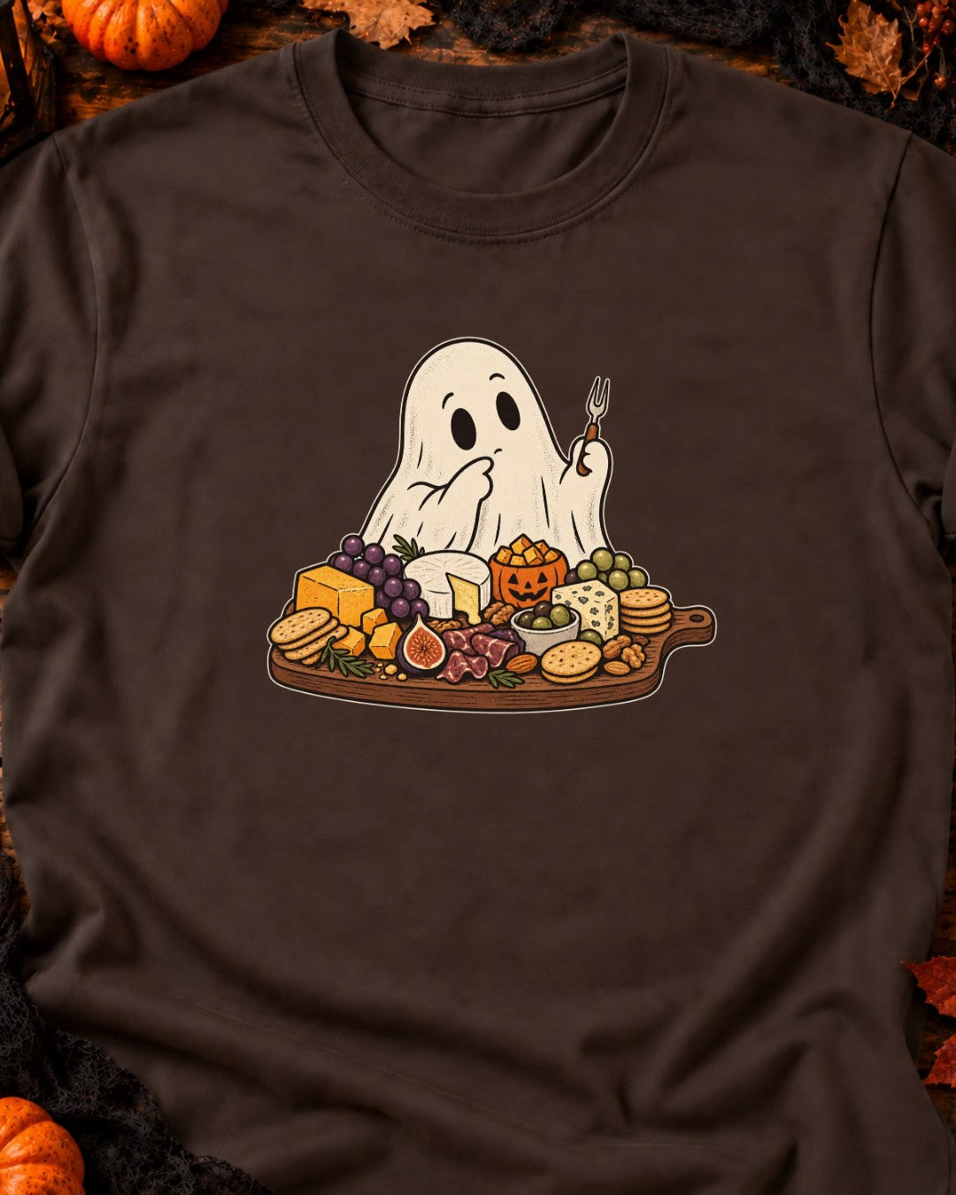 Fantôme gourmet plateau de fromages T-Shirt — video