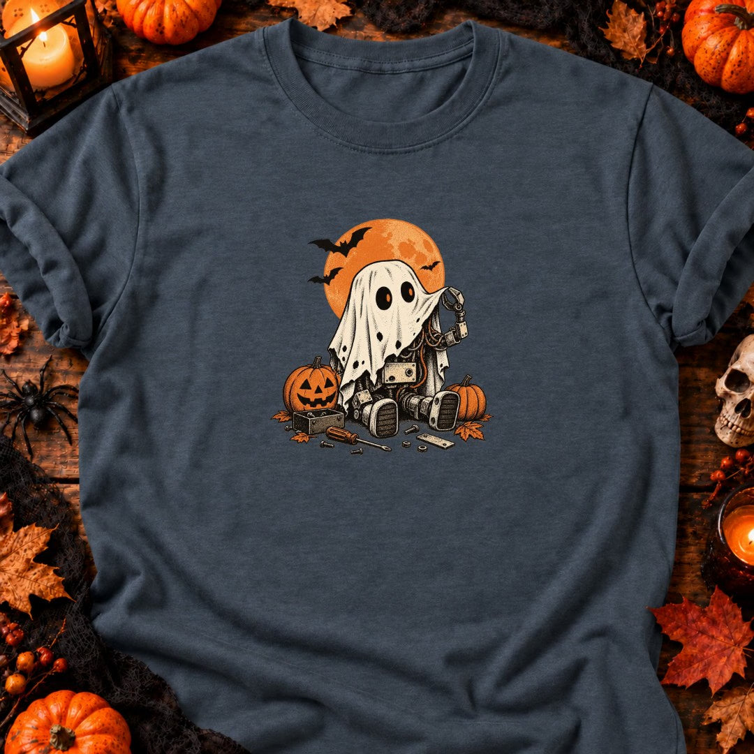 Petit robot fantôme vintage T-Shirt — video
