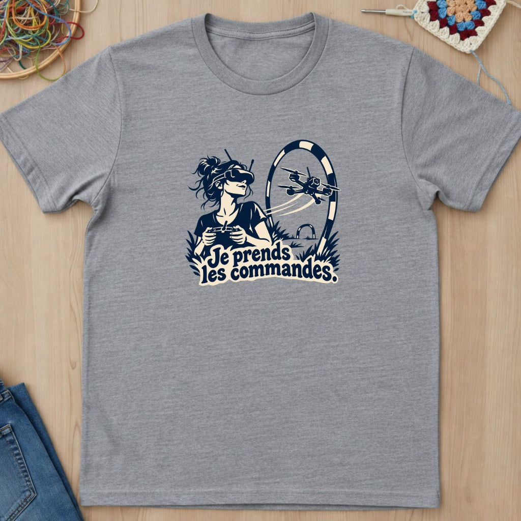Pilote de drone Je prends les commandes T-Shirt — video