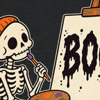 Squelette peintre Boo T-Shirt — video