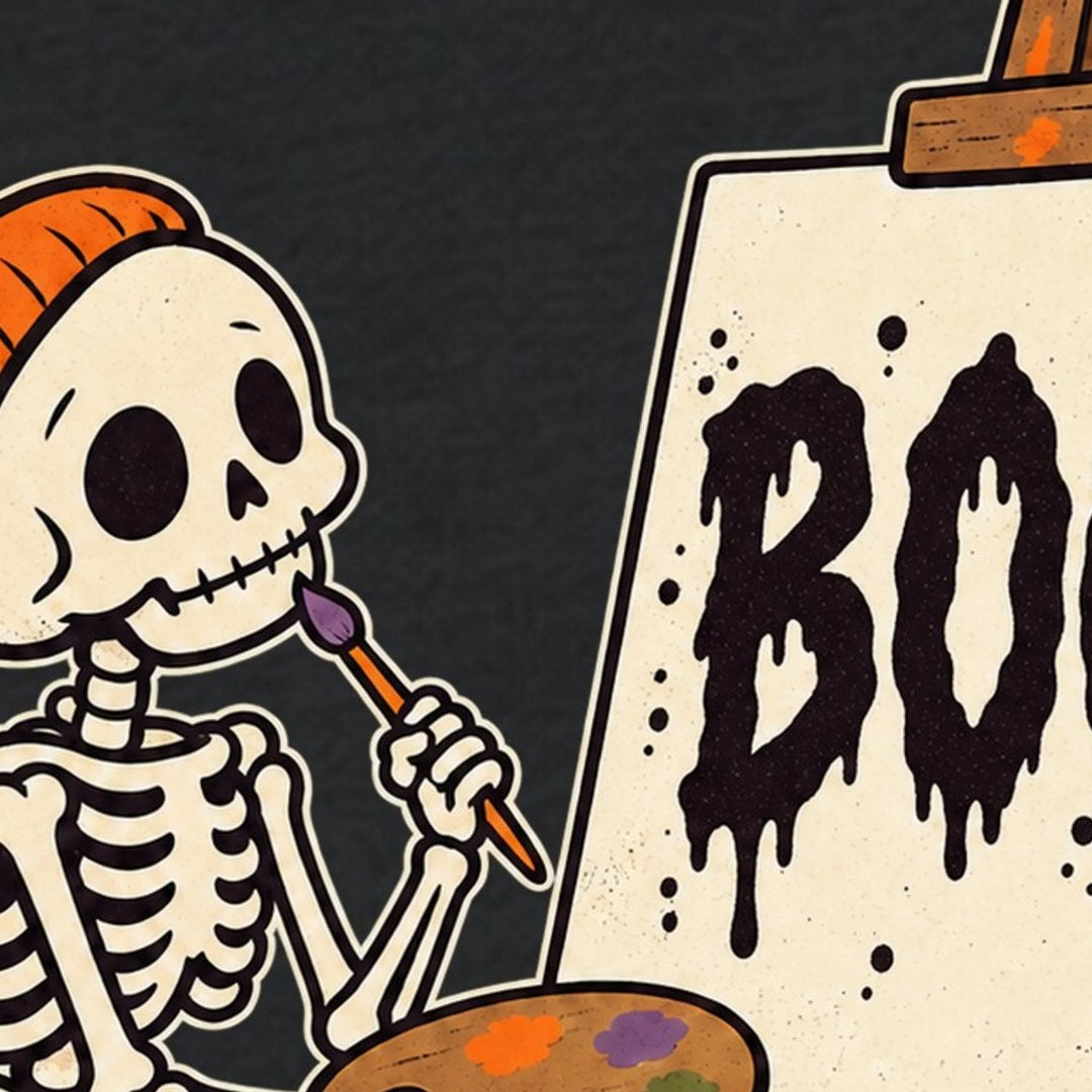 Squelette peintre Boo T-Shirt — video
