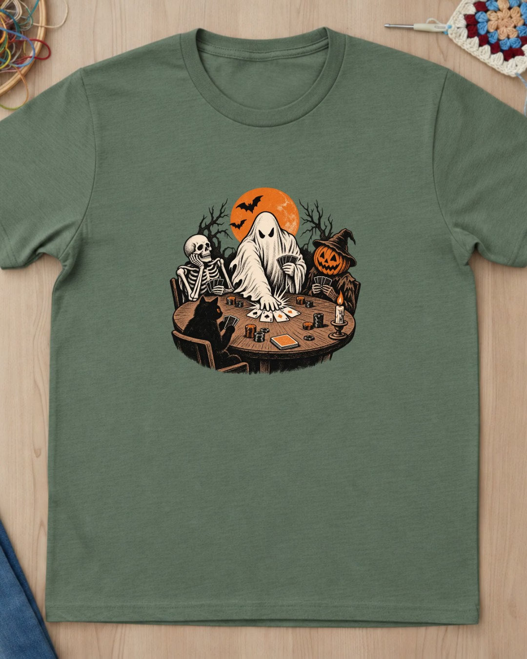 Fantôme au poker vintage T-Shirt — video