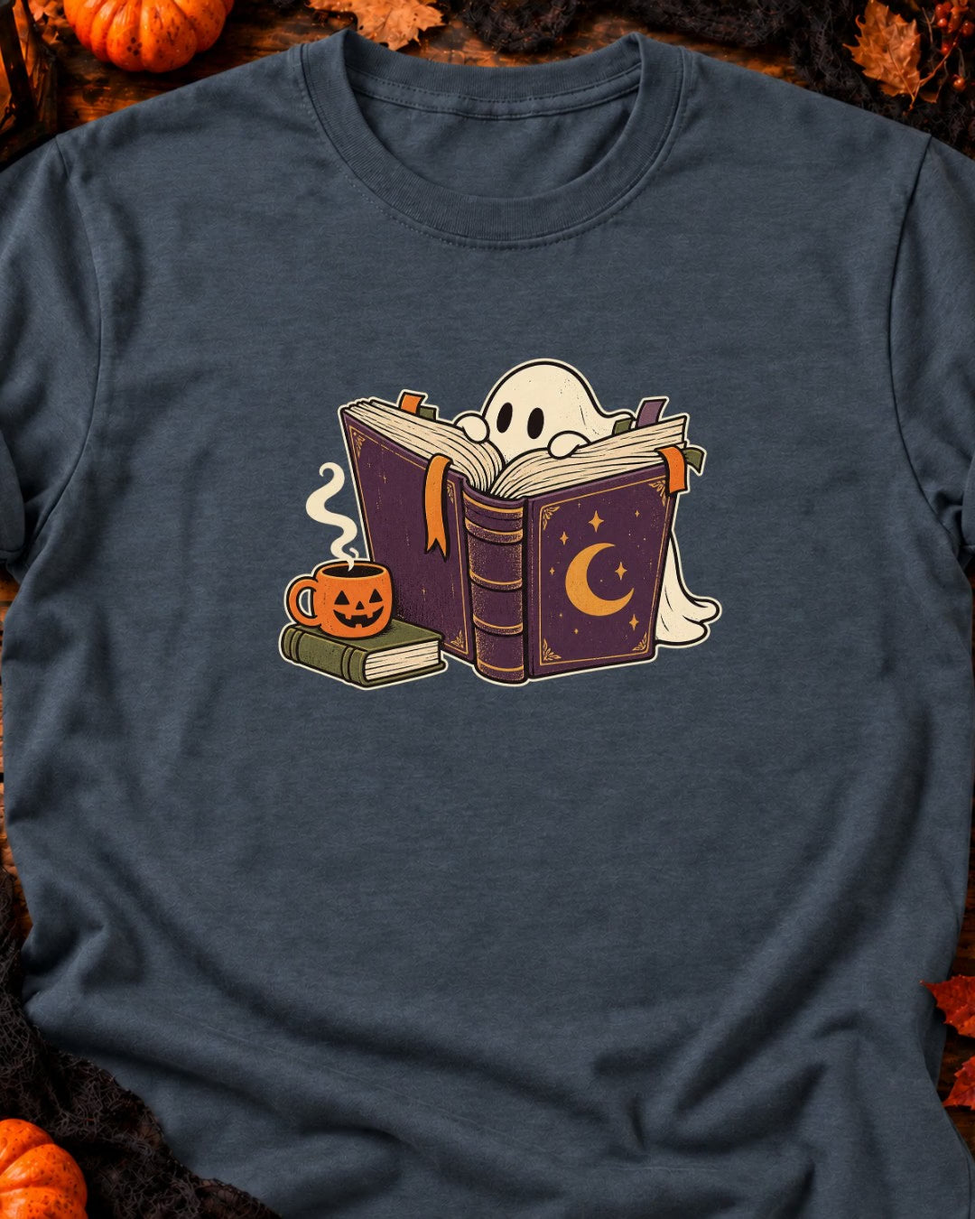 Fantôme lecteur et café d’Halloween T-Shirt — video