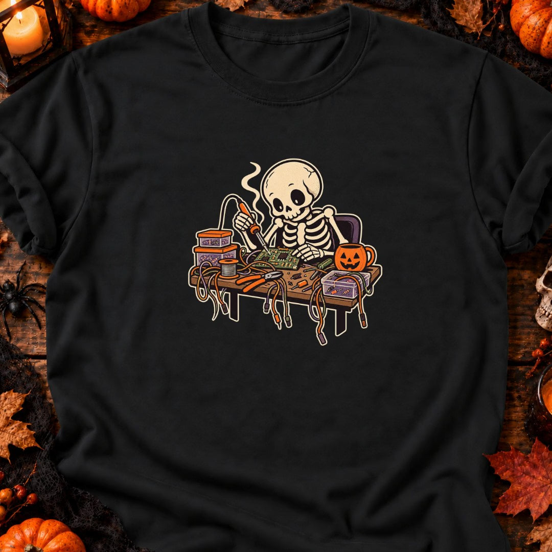 Squelette Soudeur de Circuit T-Shirt — video