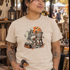 Squelette bricoleur de chaise vintage T-Shirt — video